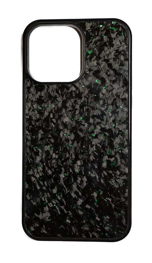 GREEN FLAKE CARBON IPHONE CASE